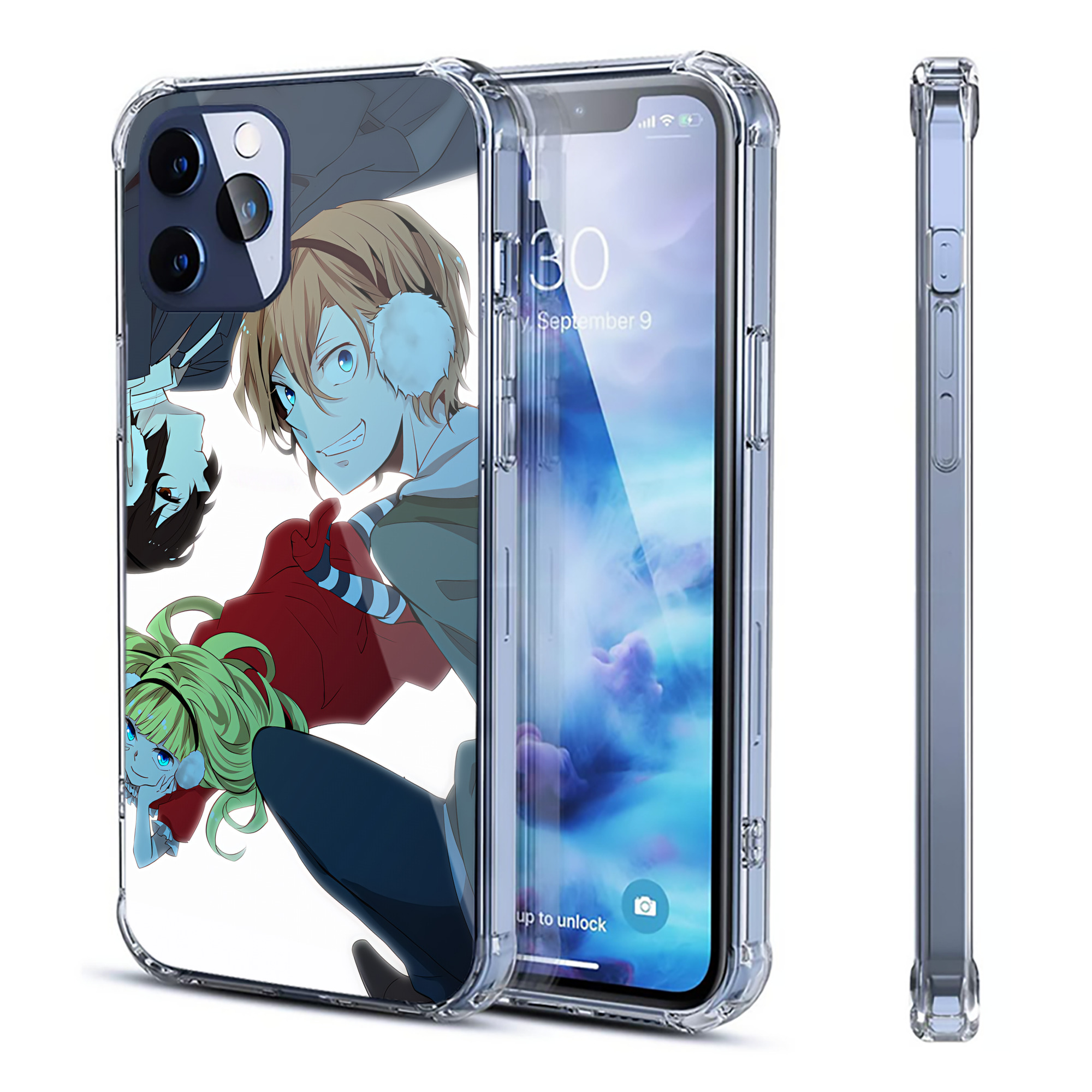 （画像用） 文豪ストレイドッグス Bungo Stray Dogs 【iPhone 12シリーズ対応】透明スマホケース（クリアソフトケース）